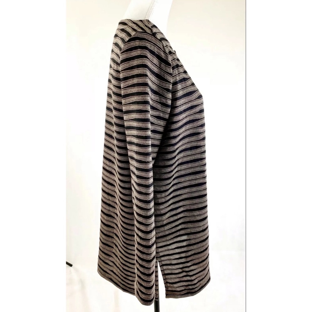 NWT DANA BUCHMAN Brown Tan Open Front Cardigan - Picture 2 of 4